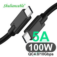 USB 3.1 PD 100W USB C to USB C Charging Cable for Samsung S10 S20 MacBook Pro iPad 2020 Quick Charger 4.0 PD Fast Charging Cord 2024 - buy cheap