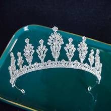 New Bride Headdress Princess Crown Luxury Crystal Wedding Rhinestone Alloy Hairband Crown Hair Accessories Wholesale Brightly 2024 - buy cheap