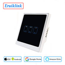 Переключатель Ewelink светильник енный сенсорный с Wi-Fi, 3 клавиши, 1 канал 2024 - купить недорого