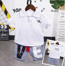 Boys Clothing Set Children Clothing Sets Kids Clothes Boy Suits For Boys Clothes Summer Kids white and pink for 2-7years 2024 - buy cheap