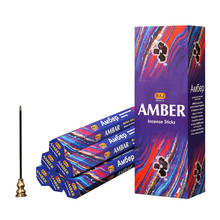 New AMBER Indian Incense Sticks 3 small boxes Home Fragrance Handmade Stick Incense Can Choose Incense Burner Wooden Buddhist 2024 - buy cheap