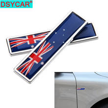 DSYCAR 1Pair Australia National Flag Metal Car Sticker Decorate Sticker Emblem Badge Personality Decoration Sticker Car Styling 2024 - buy cheap