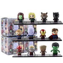 12pcs/lot Avengers Infinity War Superhero Figurine Captain America Iron Man Lord PVC Figure Toys Dolls 2024 - buy cheap