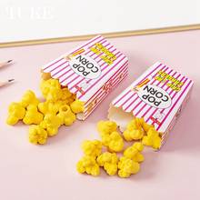 1 Pack Cartoon Popcorn Design Eraser Food Rubber Pencil Erasers Children Prizes Stationery School Supplies Kids Gift 2024 - buy cheap