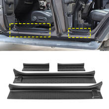 Placas de desgaste delanteras de puerta trasera para coche, Protector de planta para Jeep Wrangler JL gladiador JT 2018, 2019, 2020, 2021, 2022, 2/4 puertas, color negro 2024 - compra barato