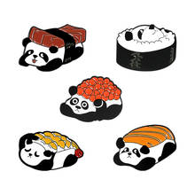 Cute Cartoon Panda Lapel Pins Metal Anime Brooches Enamel Badges For Women Decorative Hijab Pins Badges Vintage Brooches Jewelry 2024 - buy cheap
