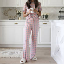 JULY'S SONG Cotton Women Star Pajama Set Women 2 Pieces Casual Simple Print Pyjamas Spring Autumn Sleepwear Trousers Suit 2024 - buy cheap
