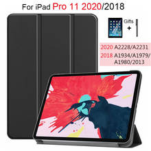 Smart Magnetic Case For New iPad Pro 11 2020 Release Ultra Slim Shockproof PU Leather Trifold Stand Cover For iPad Pro 11 Case 2024 - buy cheap