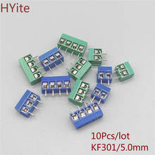 10Pcs/lot KF301-5.0-2P KF301-3P KF301-4P Pitch 5.0mm Straight Pin 2P 3P 4P Screw PCB Terminal Block Connector Blue Green 2024 - buy cheap