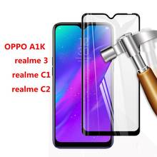 3D Full Glue Tempered Glass For Oppo A1K Oppo Realme 3 Full Screen Cover Screen Protector Film For Oppo Realme C1 C2 2024 - buy cheap