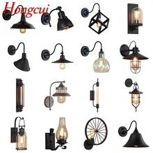 Hongcui Retro Wall Lamp Loft Vintage Contemporary Industrial Style Sconces Light Corridor For Home 2024 - buy cheap