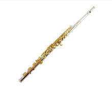 MARGEWATE New 17 Keys Hole Open Flute Cupronickel Silver Plated Body Gold Lacquer key C Tune Flute Instrument Free Shipping 2024 - buy cheap