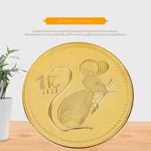 Year of the Rat Commemorative Coin Chinese Zodiac Souvenir Challenge Collectible Coins Collection Art Craft 77UD 2024 - buy cheap