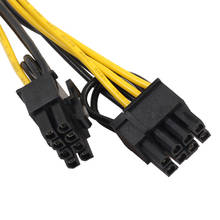Компьютерная шина PCI-E 6 Pin к двойному 8 Pin Мощность кабель сплиттер VGA PCI eэкспресс-адаптер гибкий стояк карты расширения Порты и разъёмы адаптер 2024 - купить недорого