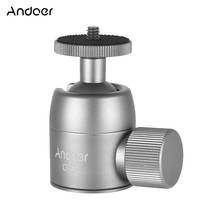 Andoer D-1 Mini Tripod Ball Head Aluminium Alloy Tripod Mount Ballhead w/ 1/4inch Screw 360 Rotating Panorama Tripod Ball Head 2024 - buy cheap