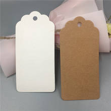300Pcs/Lot Diverse Color Handcraft Scallop Head Hanging Blank Kraft Paper Tags Price Label Note Baggage Tags For Cookies Candy 2024 - buy cheap