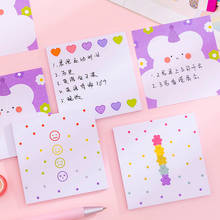 School Supplies Memo Pad Planner Cute Flower Candy Bear Pattern N Times Sticky Notes Stationery Paper Bookmark Label Stickers 2024 - buy cheap