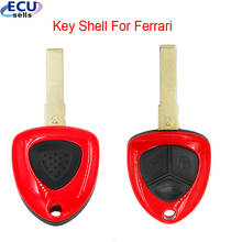Carcasa de llave remota para coche deportivo Ferrari, cubierta de 1 botón/3 botones, para California 458, 612, 599, sin cortar, hoja SIP22 2024 - compra barato