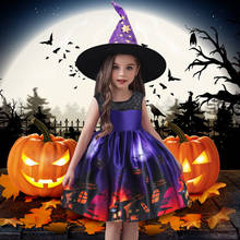 Fantasia infantil para halloween, vestido de cosplay para meninas, vestidos de vampiro e abóbora, festa de dia das bruxas, vestido de dramatização, 2021 2024 - compre barato