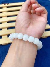 CYNSFJA New Real Certified Natural Chinese Hetian Jade Nephrite Lucky Amulets White Jade Bracelets High Quality Best Gifts 2024 - buy cheap