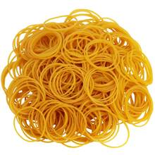 50 Pcs Per Bag Rubber Bands Rubber Ring Band Loop in Yellow Sturdy Stretchable Elastic Holder Band Loop School Office Supplies 2024 - buy cheap