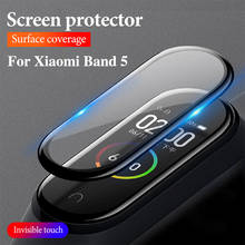 Tempered Glass For Xiaomi Mi Band 5 6 Mi Band5 Miband5 Full Curved Screen Protector For Mi Band 5 3D Soft Glass Protective Film 2024 - buy cheap