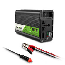 Inversor de corriente portátil para coche, convertidor de carga USB de 2000W, cc 12V a CA 220V, adaptador de cc 12 a CA 220, onda sinusoidal modificada 2024 - compra barato