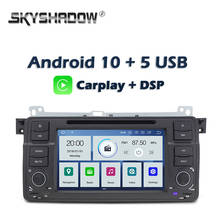 Carplay dsp px6 ips android 10 4gb + 64 leitor de dvd do carro rds rádio wifi gps mapa bluetooth swc para bmw 3 e46 m3 rover 75 mgzt7 2024 - compre barato