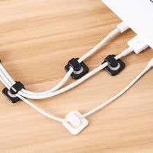 Adhesive Cable Clips Organizer Multifunctional Wire Cord Manager for Office and Home  Black/ Green/ Pink/ White 2024 - buy cheap