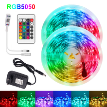 DC 12V Led Strip Lights Bluetooth RGB 5050 SMD Waterproof Tape Diode 5M 10M 15M 20M Remote Control rgb LED Strip EU/UK/US/AU 2024 - buy cheap