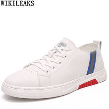Leather Casual Shoes Men Platforms Mens Shoes Casual Men Sneakers White Designer Shoes Man Chaussure Homme Zapatillas Hombre 2024 - buy cheap