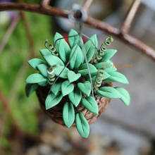 Miniature Hanging Potted Plant Pots Fairy Garden Flower Clusters Basket Miniature Gardening Mini Landscaping Ornament Decoration 2024 - buy cheap