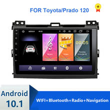 Автомобильный мультимедийный плеер, магнитола 9 дюймов на Android 9,1, с GPS, для Toyota Prado 120 Land 2004-2009, с навигатором 2024 - купить недорого