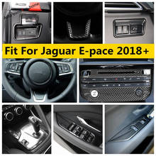 Carbon Fiber Interior Kit Window Lift Button Gear Box Air AC Handle Cover Trim Accessories For Jaguar E-pace E pace 2018 - 2020 2024 - buy cheap