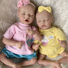 Boneca bebê reborn, bebê recém-nascido realista, 17 polegadas, boneco de vinil reborn, brinquedo realista para crianças 2024 - compre barato