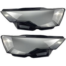 Capa de farol dianteiro, para audi a6, c8, a6l, 2002-2008, com lâmpada de vidro, 2024 - compre barato