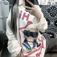 Ropa de calle Harajuku y2k para mujer, Tops de Anime góticos de Caballeros de color rosa Kawaii, Camiseta holgada de manga larga de gran tamaño para verano 2024 - compra barato