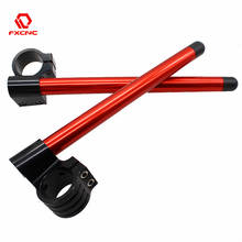 RED 31 33 35 36 37 41 43 45 48 50 51 52 53 54mm Motorcycle Handlebar Rised Riser Clipon Clip On Clip-ons Fork Handle Bar Clamp 2024 - buy cheap