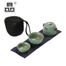 TANGPIN ceramic teapots gaiwan teacups a tea sets portable travel tea sets with travel bag 2024 - buy cheap