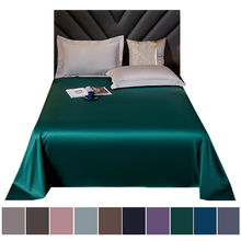Bonenjoy 1 PC Bed Sheet Green Color 60s Satin Cotton Top Sheet Pillowcase Single Full Bed Linens Double Bed Sheets 2024 - buy cheap
