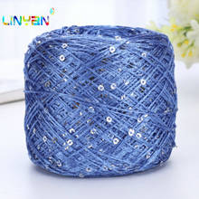 100g*3 pieces Colorful Crochet Thin Thread Shiny Sequin Yarn for Hand Knitting Sweater Shawl Yarn Crochet Hook Thread t52 2024 - buy cheap