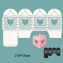 Metal Cutting Dies Scrapbooking Heart lace gift box Cutting Dies Stencil DIY Card Paper Craft Embossing Folder Template 2024 - buy cheap
