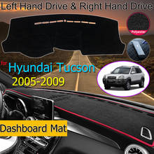 Противоскользящий коврик для Hyundai Tucson 2005-2009 JM, накладка на приборную панель, Солнцезащитный коврик, защитный ковер, автомобильные аксессуары 2024 - купить недорого