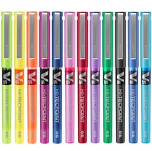 Пилота ручки Hi-Tecpoint 0,5 мм гелевые ручки V5 одноразовые ручки BX-V5 Япония 12 видов цветов 2024 - купить недорого