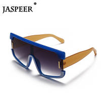 JASPEER-gafas De sol Steampunk para hombre y mujer, lentes De viaje De marca De lujo, De gran tamaño, estilo Punk 2024 - compra barato