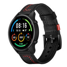 Pulseira de couro de 22mm, pulseira substituível para huawei watch gt 2e, gt2 pro gt2 de 46mm 2024 - compre barato