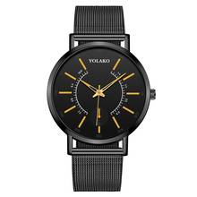 Relógio masculino de quartzo, relógios casuais simples de aço inoxidável de quartzo para homens, relógio esportivo masculino 2020 2024 - compre barato