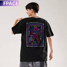 FPACE Men Hip Hop T-Shirt Streetwear Graphic Letter Print T Shirt Summer Short Sleeve Tshirt Harajuku Cotton Casual Tops Tees 2024 - купить недорого