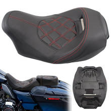 Protector de cojín negro para motocicleta cubierta de asiento para conductor para Harley Touring Road King Street Electra Glide Ultra limitado FLHR 2024 - compra barato