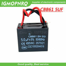 2pcs CBB61 5uf starting capacitance AC Fan Capacitor igmopnrq 450V 5UF CBB Motor Run Capacitor 2024 - buy cheap